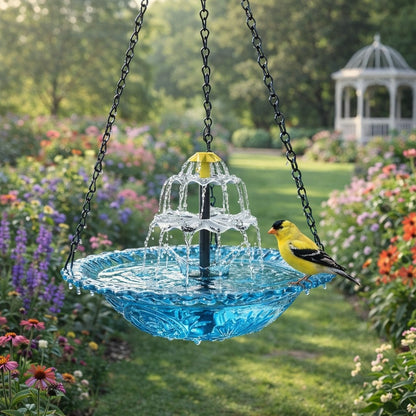 🐦Solar Cascade Hanging Bird Bath Fountain