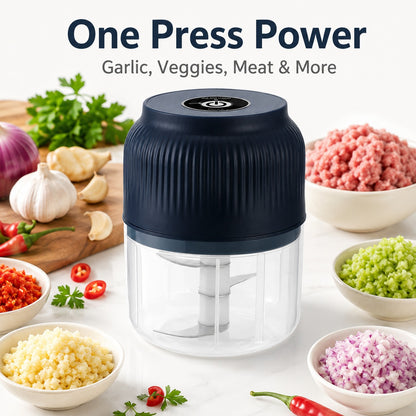 ⚡️Hot Sale – 4-Blade Electric Mini Portable Veggie Chopper