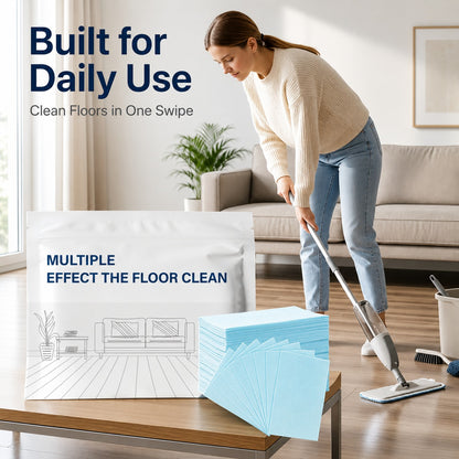 🔥 100-Count Floor Cleaning Sheets — Stop Carrying Heavy Floor Cleaner Bottles! ✅