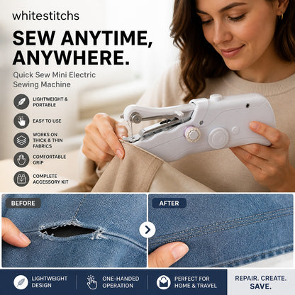 🧵Portable Mini Electric Sewing Machine