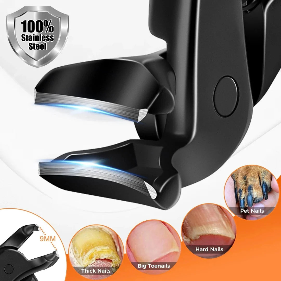 💅 Stainless Steel Toenail Nipper with Curved Precision Blades – Easy Trimming for Thick Nails & Seniors! ✂️✨