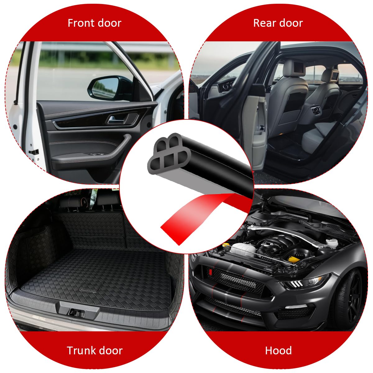 Soundproof & Dustproof Car Rubber Seal Strip
