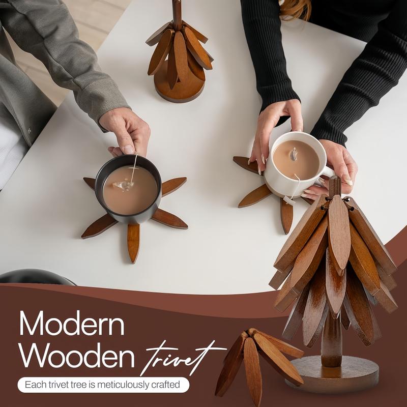 ✨Natural Christmas Tree Trivet Set