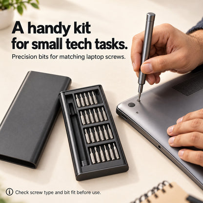 🔧24-in-1 Precision Screwdriver Set – Portable Magnetic Repair Tool Kit