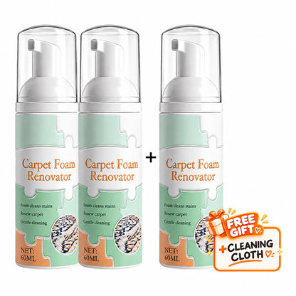🔥Waterless Carpet Foam Stain Remover with Towel
