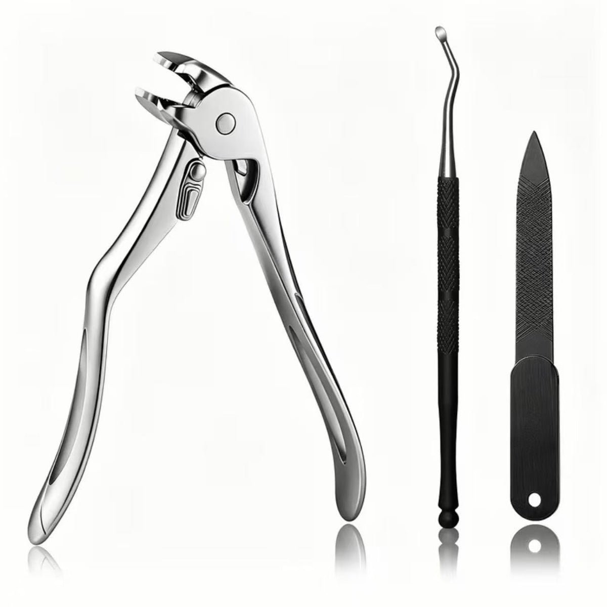 💅 Stainless Steel Toenail Nipper with Curved Precision Blades – Easy Trimming for Thick Nails & Seniors! ✂️✨