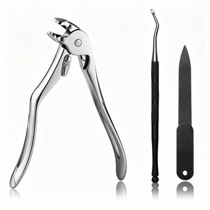 💅 Stainless Steel Toenail Nipper with Curved Precision Blades – Easy Trimming for Thick Nails & Seniors! ✂️✨