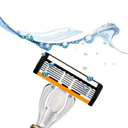 🔥24/36Pcs Men's Razor Blade Replacement with Handle – 🎁 Perfect Gift for Men