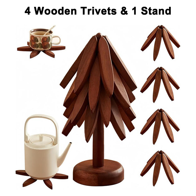 ✨Natural Christmas Tree Trivet Set