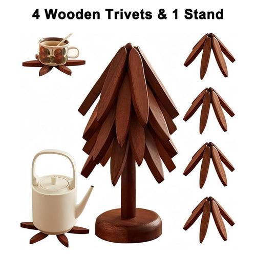 ✨Natural Christmas Tree Trivet Set