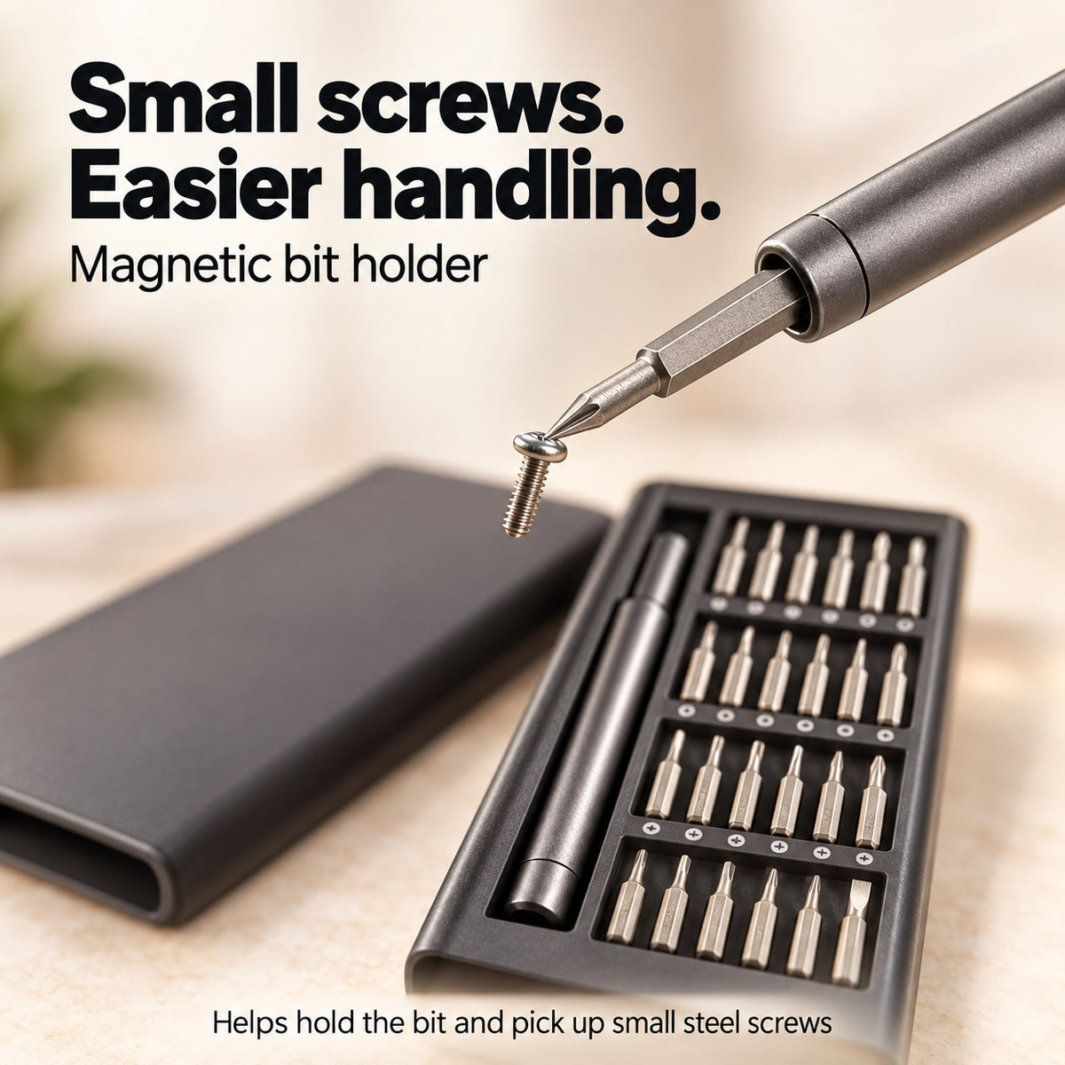 🔧24-in-1 Precision Screwdriver Set – Portable Magnetic Repair Tool Kit