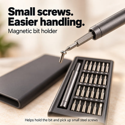 🔧24-in-1 Precision Screwdriver Set – Portable Magnetic Repair Tool Kit