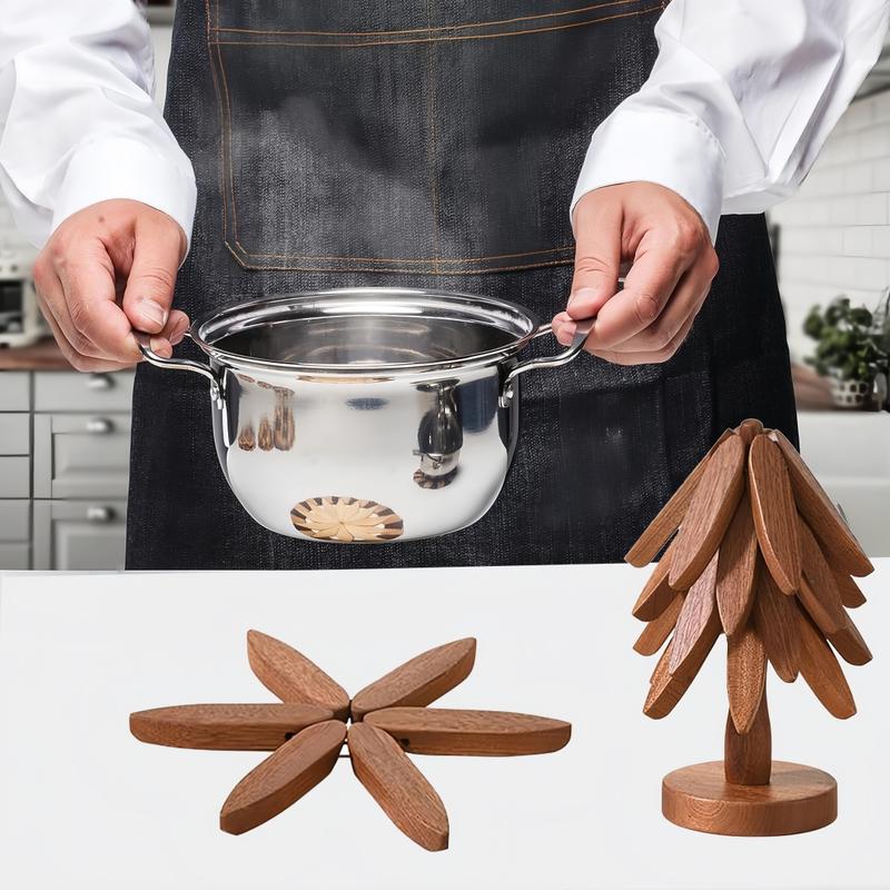 ✨Natural Christmas Tree Trivet Set