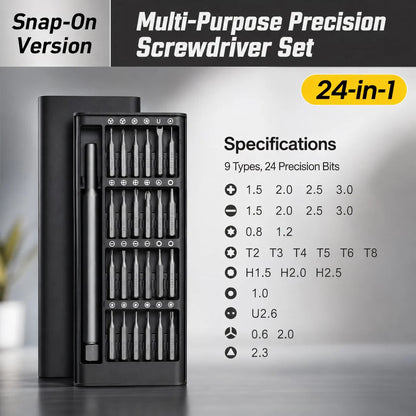 🔧24-in-1 Precision Screwdriver Set – Portable Magnetic Repair Tool Kit