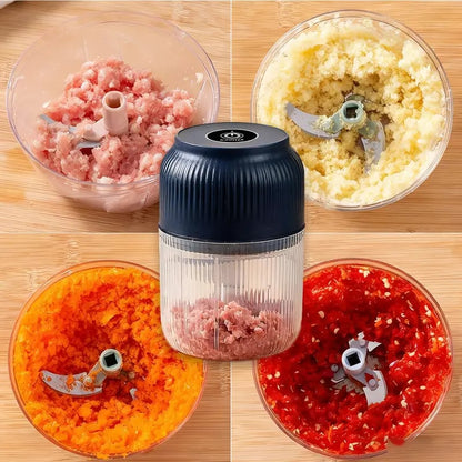 ⚡️Hot Sale – 4-Blade Electric Mini Portable Veggie Chopper
