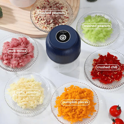 ⚡️Hot Sale – 4-Blade Electric Mini Portable Veggie Chopper