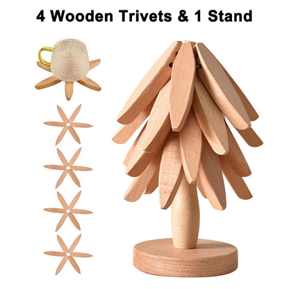 ✨Natural Christmas Tree Trivet Set