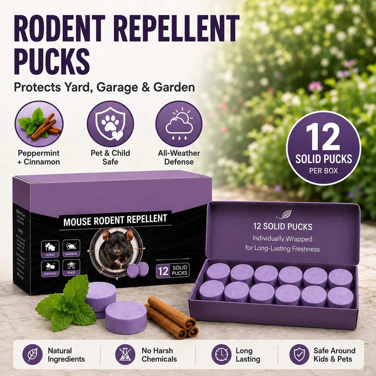Pest Repellent Capsules (Pack of 12) — Quietly repel pests and regain peace of mind.
