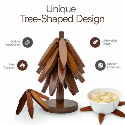 ✨Natural Christmas Tree Trivet Set