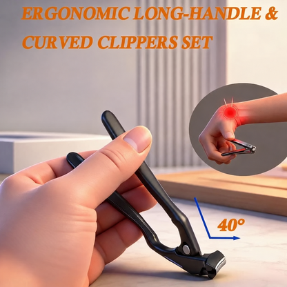 💅 Stainless Steel Toenail Nipper with Curved Precision Blades – Easy Trimming for Thick Nails & Seniors! ✂️✨