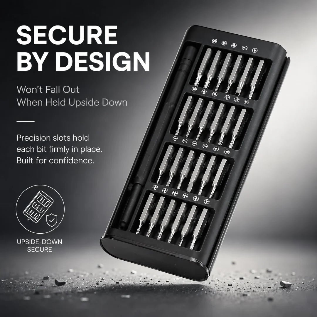 🔧24-in-1 Precision Screwdriver Set – Portable Magnetic Repair Tool Kit