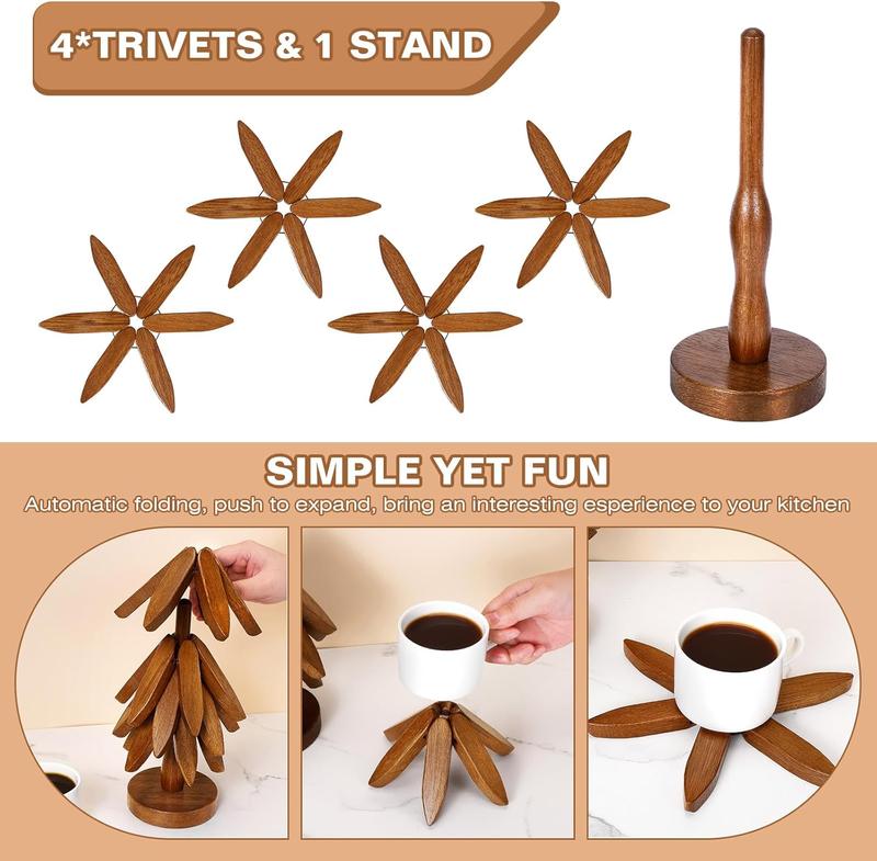 ✨Natural Christmas Tree Trivet Set